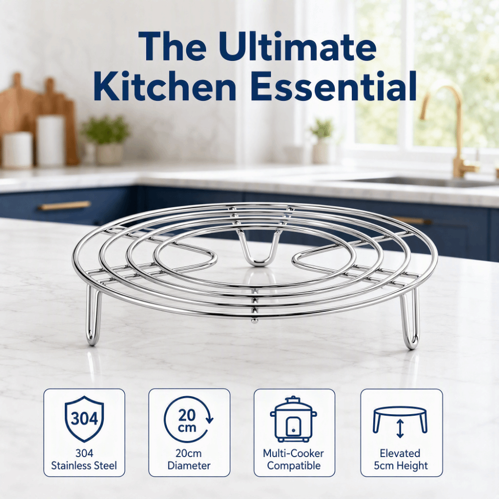 Cooling Rack Wire - Stainless Steel Steamer Rack Round Elevated