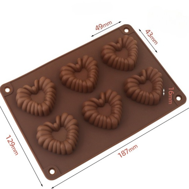 Heart-shaped Silicone Chocolat - Baking Kitchen Diy 评论和价格