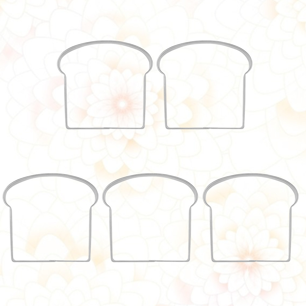 5Pcs Toast Shape Biscuit Mould - Baking Kitchen Diy 评论和价格