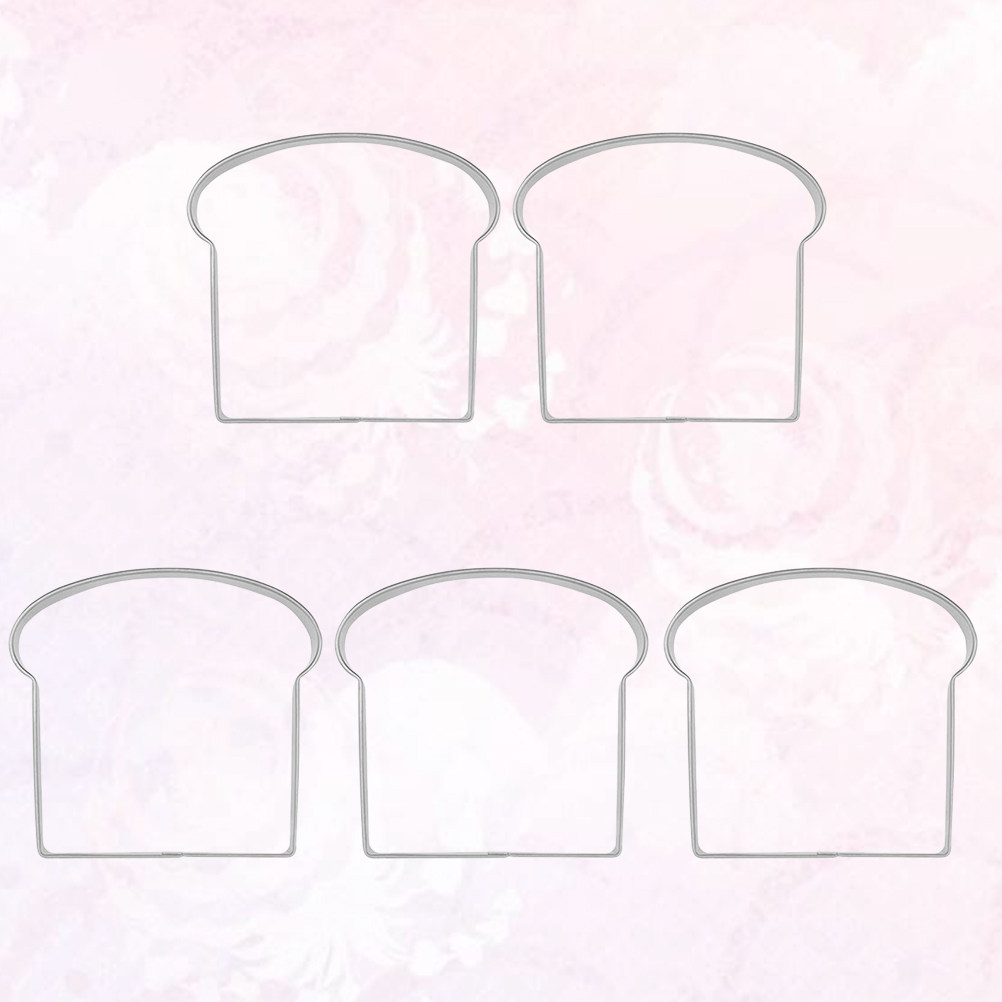 5Pcs Toast Shape Biscuit Mould - Baking Kitchen Diy 评论和价格