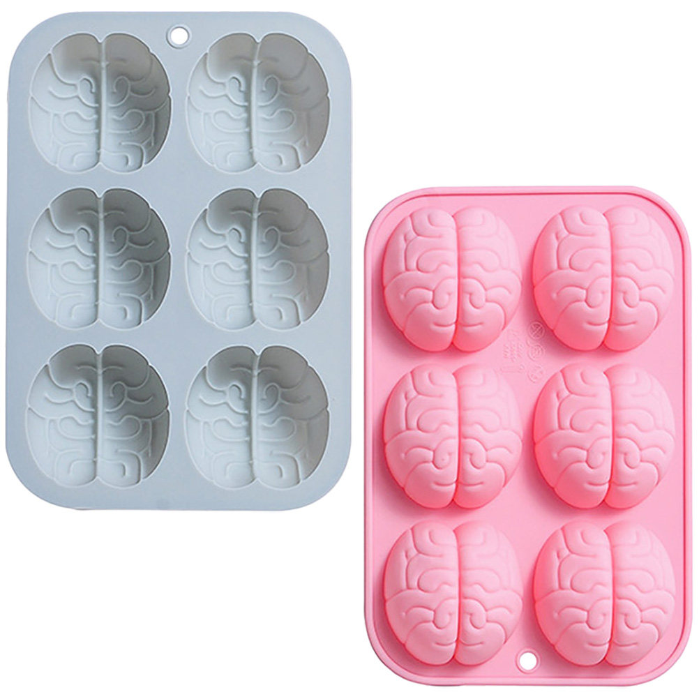 2Pcs Silicone Brain Mold Choco - Baking Kitchen Diy 评论和价格
