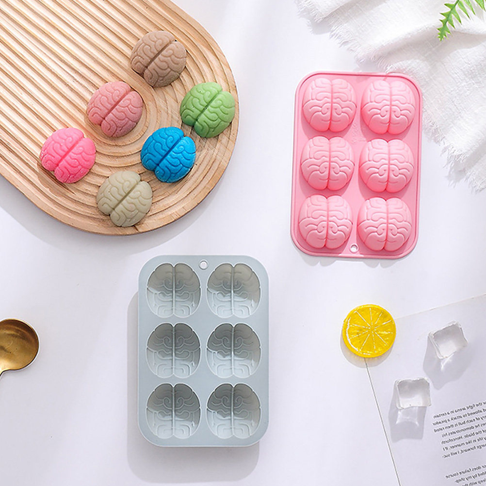 2Pcs Silicone Brain Mold Choco - Baking Kitchen Diy 评论和价格