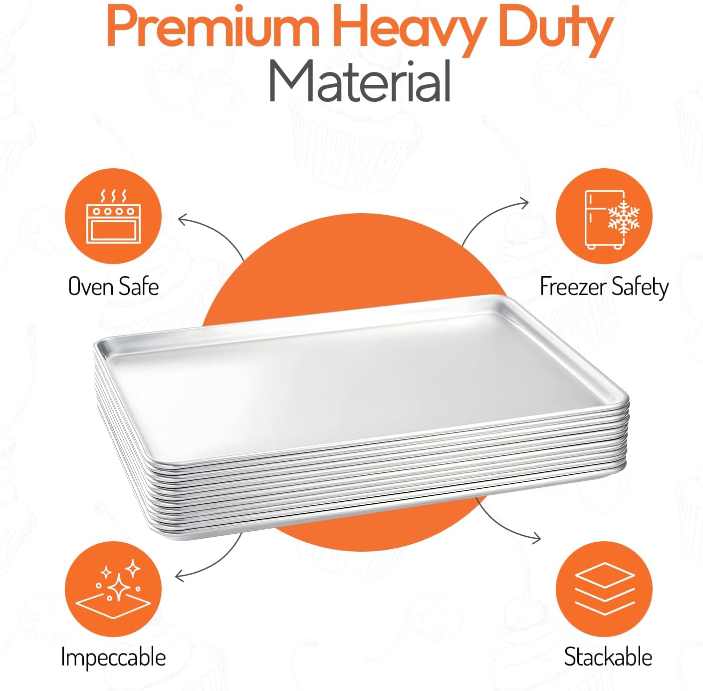 Full Size Commercial Aluminum  - Kitchen Baking Sheets 评论和价格
