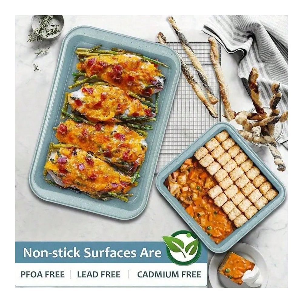 10 Piece Bakeware Set, NonStic - Kitchen Baking Sheets 评论和价格