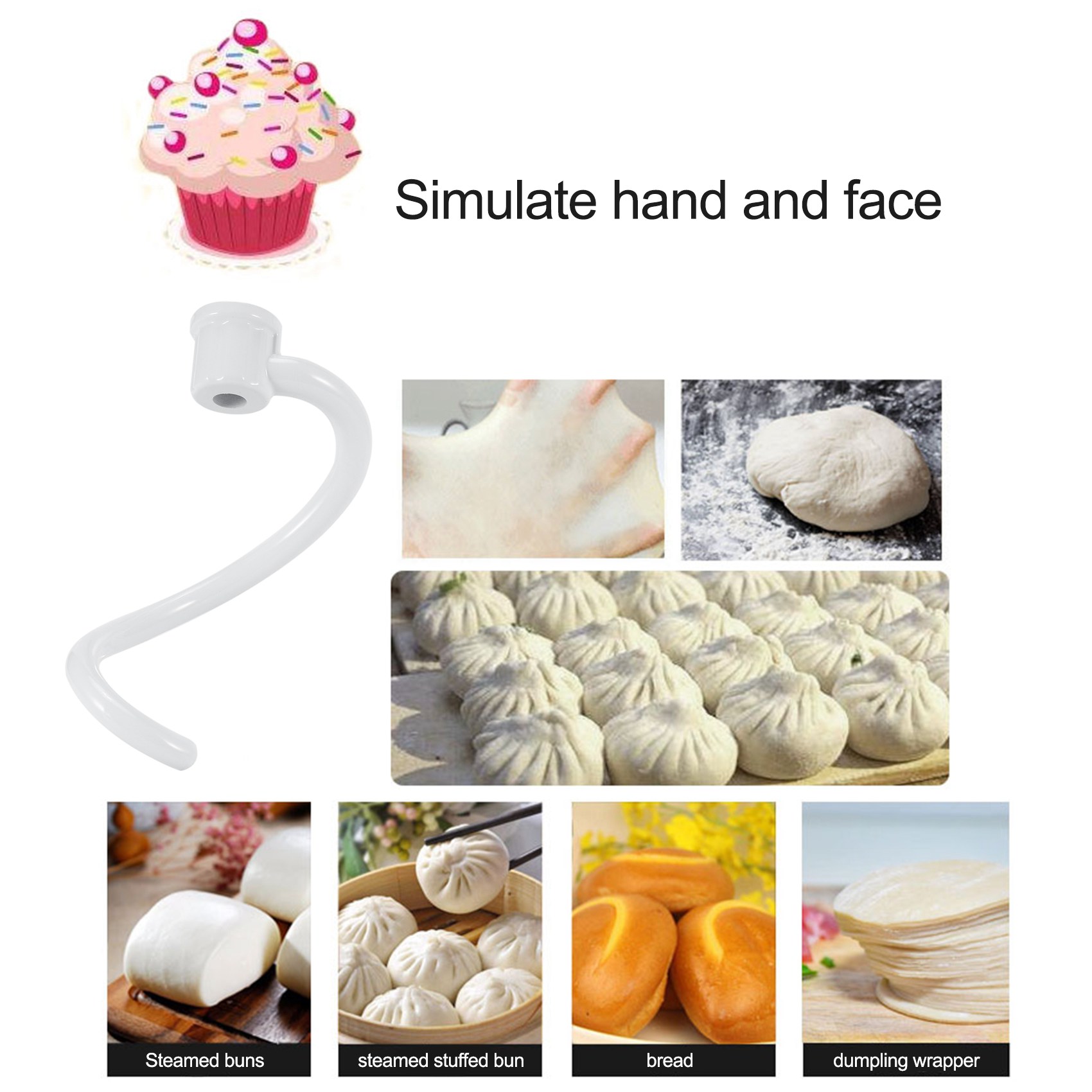 AEE6-Spiral Dough Hook Replace - Kitchen Aid Baking Mixer 评论和价格